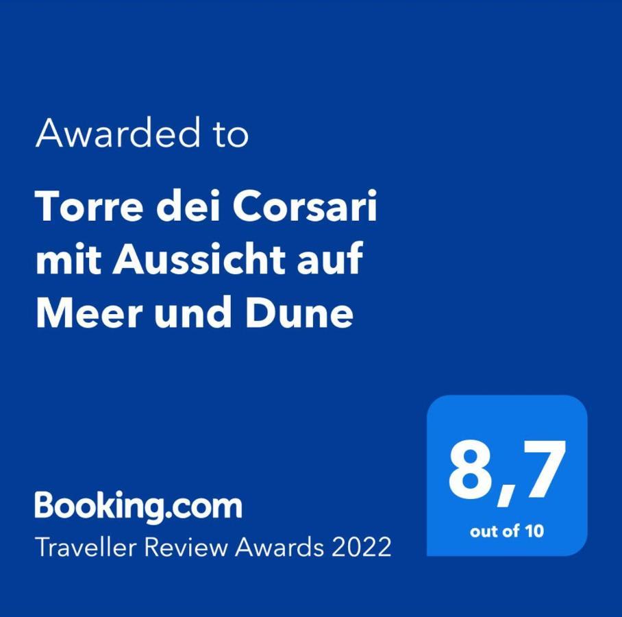Torre Dei Corsari Mit Aussicht Auf Meer Und Dune 外观 照片